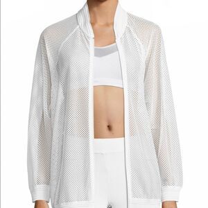 Koral Base Bomber Mesh Jacket White Small